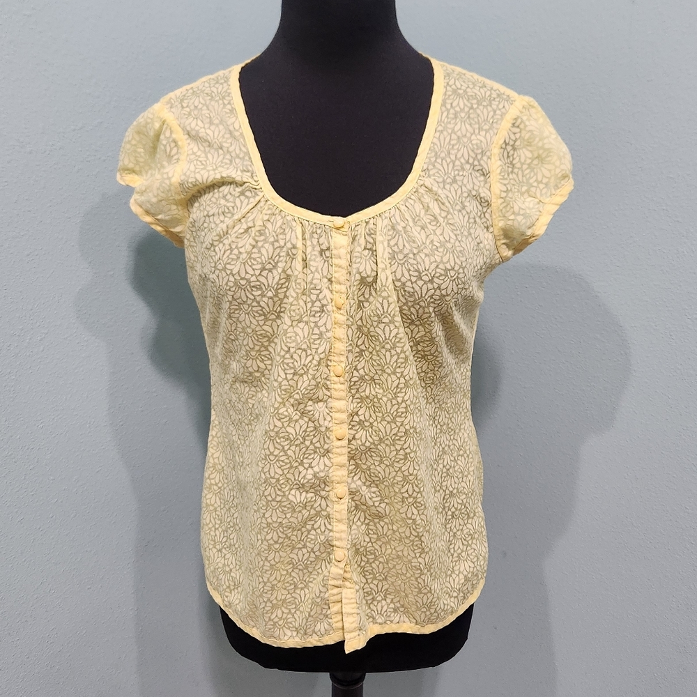 Bass Sheer Yellow Blouse
